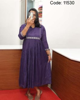 Women's N Style Indigo Violet Top: Code-11530