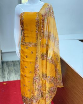 Women's Churidar Material Soft Organza with Lining Code: 1721