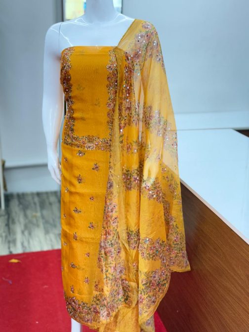 Women's Churidar Material Soft Organza with Lining Code: 1721